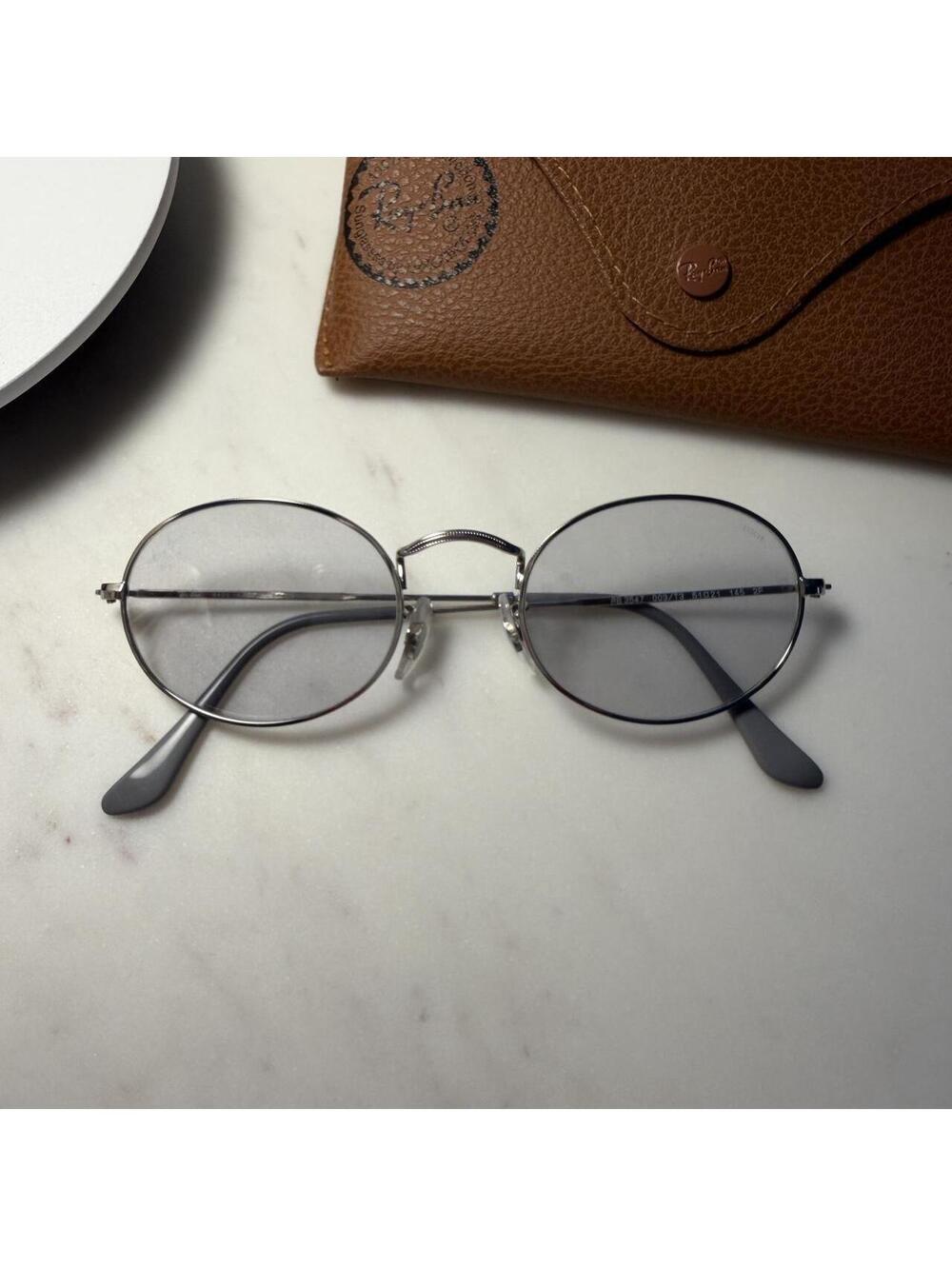 Ray Ban oval metal sunglasses